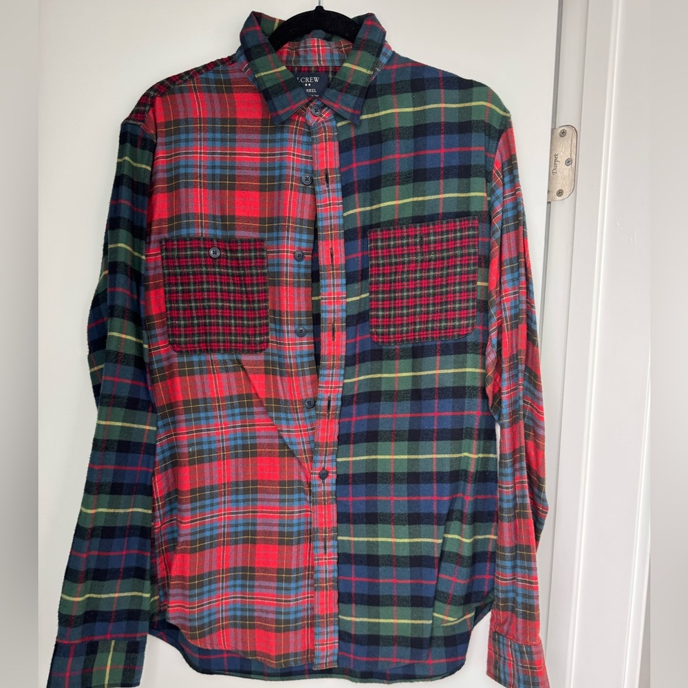 Men’s J. Crew multi color medium flannel